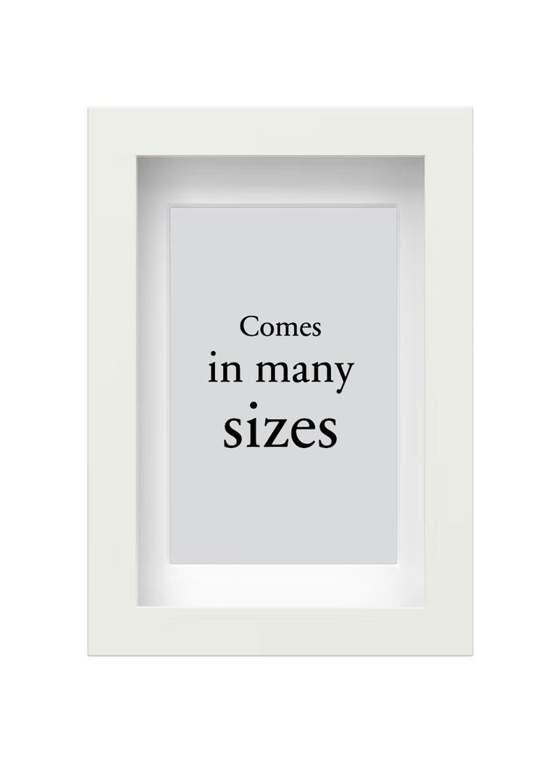 Wall Photo Frame, Wall Hanging Picture Frame, Mounted Frame For Home, Office White - Image 1