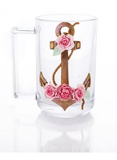 Clay glass cup - anchor shape