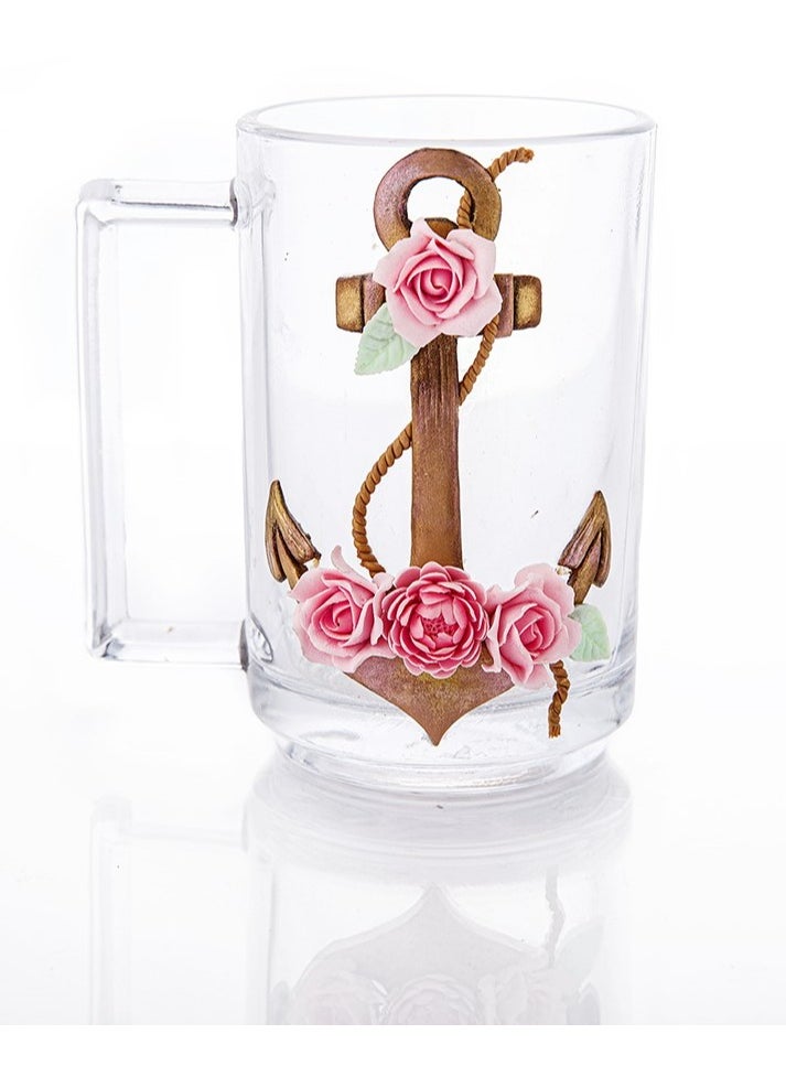 Generic - Clay glass cup - anchor shape - Image 1