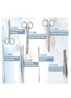 54pc Advanced Training Kit- High Grade Stainless Steel Needle Holder Scissors Hemostat Tweezers All In One Set With Carrying Case - pzsku/ZC1609329989A3B38CA9BZ/45/_/1710776342/be7412c9-1eeb-44a3-b332-e5eac2d66443