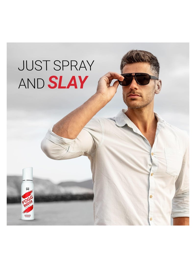فوج مزيل العرق ماستر نابوليون انتنس نو غاز للرجال، بخاخ عطري يدوم طويلاً، 120 مل - Image 2