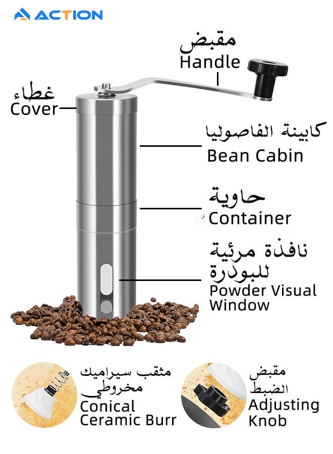 أكشن مجموعة صانعة القهوة بالتنقيط V60، 15 قطعة مع ميزان لتقطير القهوة، صينية لوزن حبوب القهوة، مطحنة حبوب القهوة، زجاجة رش لحبوب القهوة، ملعقة قهوة، فلتر ورقي للقهوة، فلتر لتقطير القهوة، إبريق مشاركة القهوة، إبريق يدوي ذو عنق نحيل، فوهة مقيّدة لإبريق تقطير القهوة، سجادة كوب القهوة، مقياس حرارة القهوة، كوب القهوة، مجموعة أدوات تنظيف القهوة، وحقيبة تخزين محمولة - Image 5