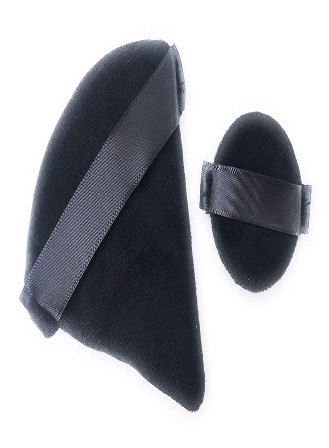 TWIREY Pizza Powder Puffs Triangle Round Cosmetic Powder Puff Washable Reusable Soft Powder Sponge Wet Dry Makeup Tool (ROUND & TRIANGLE) - Image 3