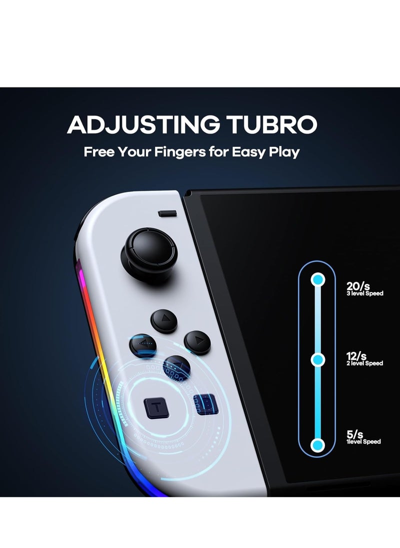 Generic Controllers for Nintendo Switch, Replacement for Switch Controller with RGB LED, Adjustable Turbo & Vibration, Motion Control/Wake-Up,Screenshot  - Image 2