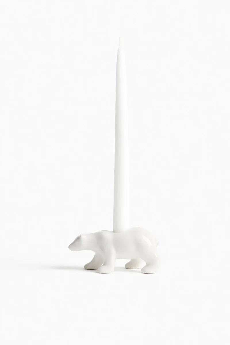 H&M Figurative stoneware candle holder