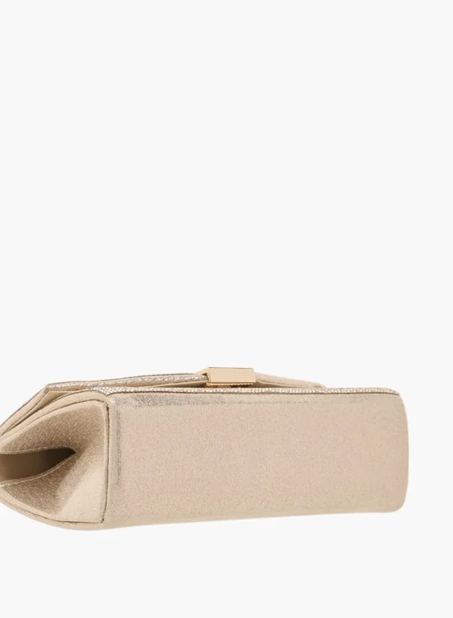 Flora Bella By Shoexpress Womens Embellished Textured Satchel Bag With Magnetic Closure