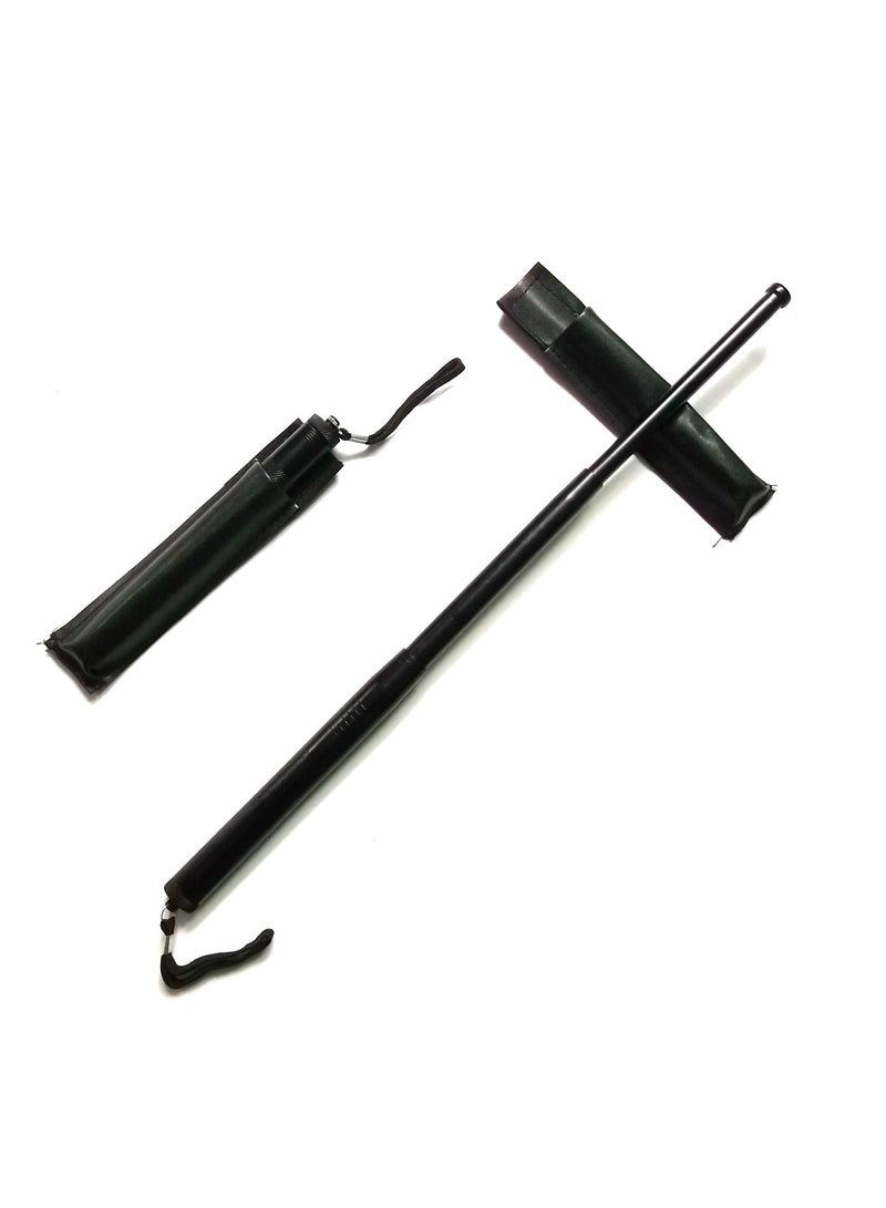 Y&D Foldable Telescopic Stick Black 490mm  - Image 2
