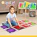 Onyoloy Textured Sensory Liquid Tiles Set of 4 Square Lava Stone Floor Tiles for Sensory Mats Ages 3 to Adult 12 x 12 Multicolor Textured Sensory Lava Set - Image 4