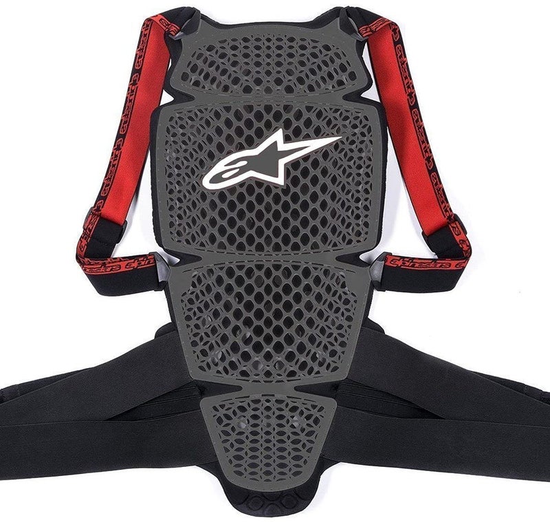 Alpinestars Men's Nucleon KR-Cell Motorcycle Back Protector, Smoke Black/Red, X-Small - Image 3