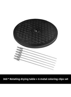 Gundam Model Spray Paint Rotating 360 Turning Color Table Base Tool Hand-held Rotating Table Base Rotating Spray Drawing Table Workbench-Color:Rotary Coloring Table