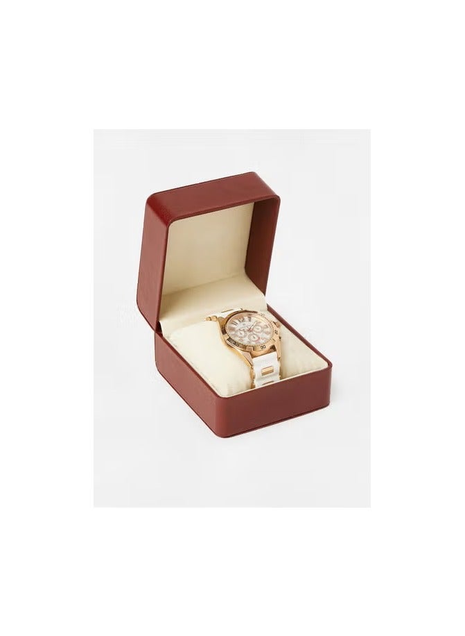 فيليب مورالي ساعة فيليب مورالي كرونوغراف بسوار مطاطي RC1455RWW - 45.5 مم - بيضاء - Image 5