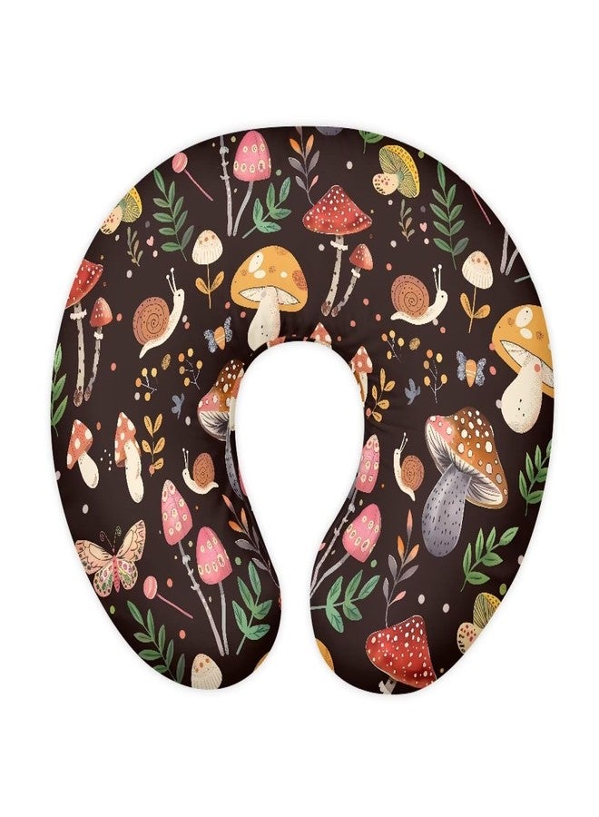 Psesaysky Cute Mushroom Baby Nursing Pillow Cover for Bottle Feeding, Stain Resistant Soft Breastfeeding Pillow Slipcover Breathable Pillow Cover for Infant Snug - Image 1