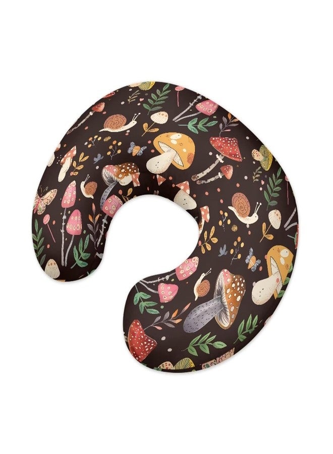 Psesaysky Cute Mushroom Baby Nursing Pillow Cover for Bottle Feeding, Stain Resistant Soft Breastfeeding Pillow Slipcover Breathable Pillow Cover for Infant Snug - Image 2