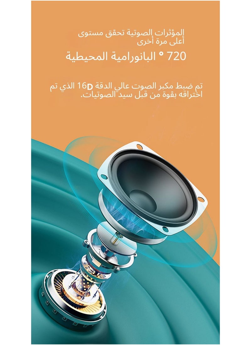 Karaoke singing U segment Bluetooth KTV dual microphone audio machine with screen and rhythm light