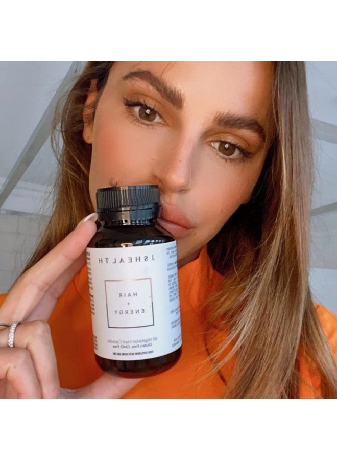 JSHealth تركيبة فيتامينات الشعر والطاقة؛ فيتامينات نمو الشعر؛ فيتامينات الشعر للنساء والرجال؛ مكملات الزنك واليود لنمو الشعر؛ مكملات تساقط الشعر؛ (30 كبسولة) - Image 5