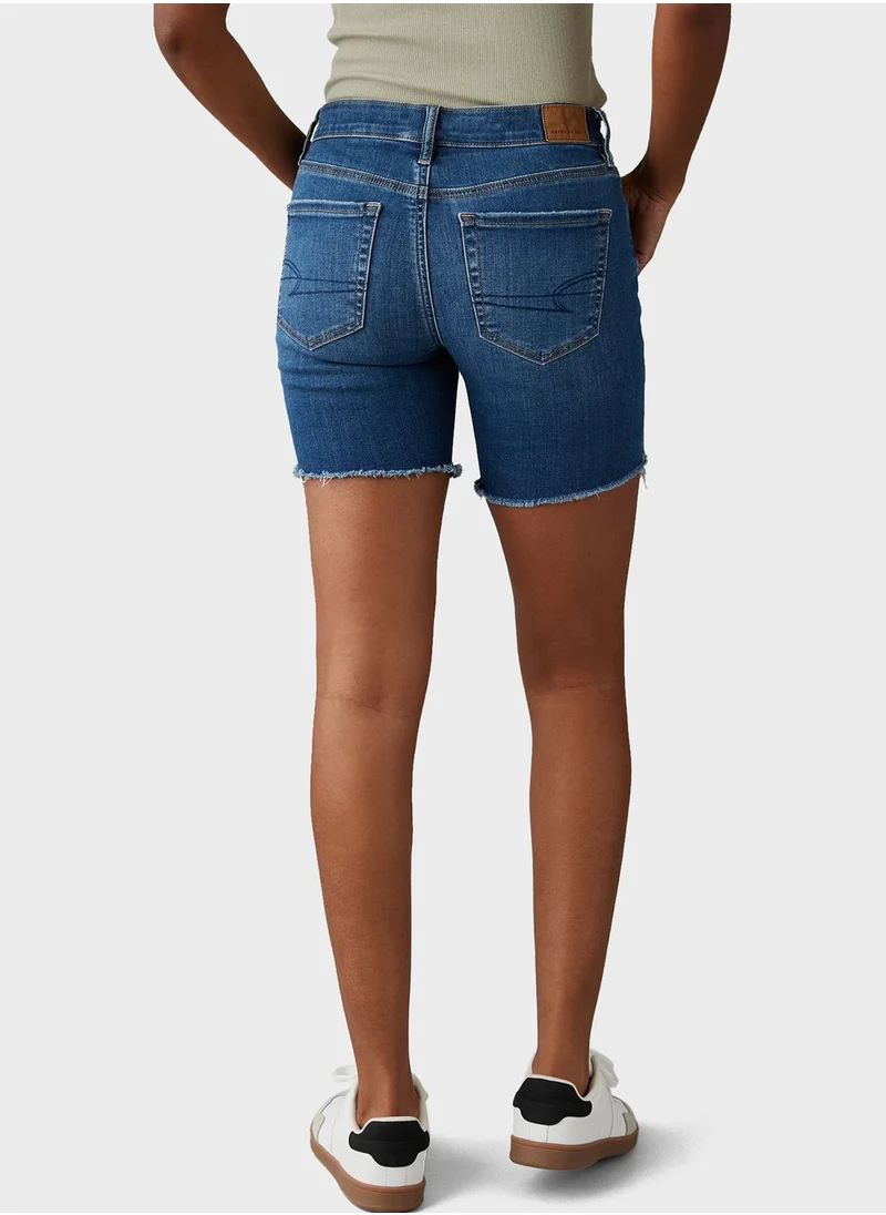 American Eagle Pocket Detail Ripped Shorts
