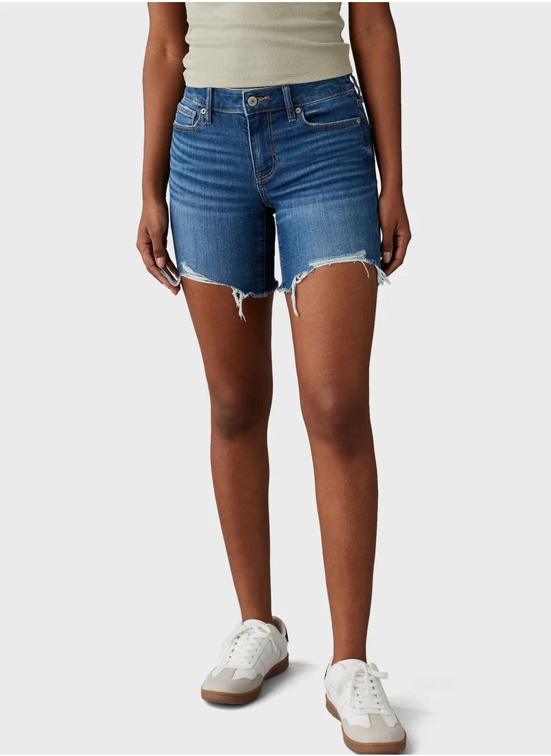 American Eagle Pocket Detail Ripped Shorts