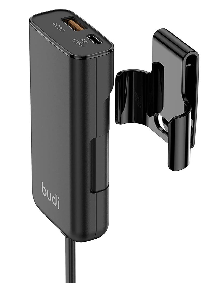 budi Dual Ports PD 118W Type-C Super Fast Charging + QC3.0 18W  USB Adapter for Laptop Tablet MacBook iPad iPhone Android - Image 5
