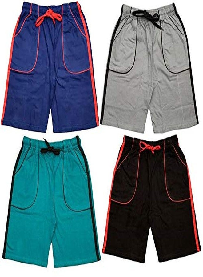 شورتات أوكارا للأطفال الرضع (OKR-COTTON-PAIN-SHORTS-BOY-PO3-5-6Y_Multicolored_5-6 Years) - Image 1