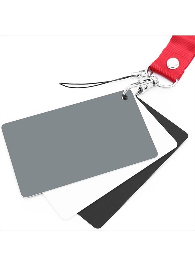 Anwenk بطاقة توازن اللون الرمادي 18% بطاقة تعريض التصوير بطاقة المعايرة المخصصة فحص الكاميرا فيديو، DSLR وفيلم - Image 1