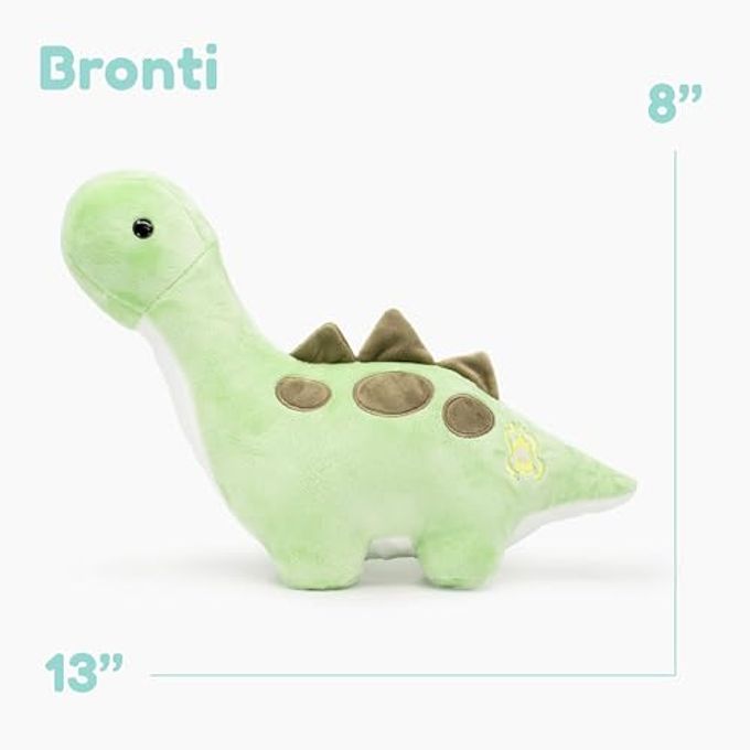 Bellzi Brontosaurus Cute Stuffed Animal Plush Toy Adorable Soft Dinosaur Toy Plushies and Gifts Perfect Present for Kids, Babies, Toddlers Bronti - Image 2