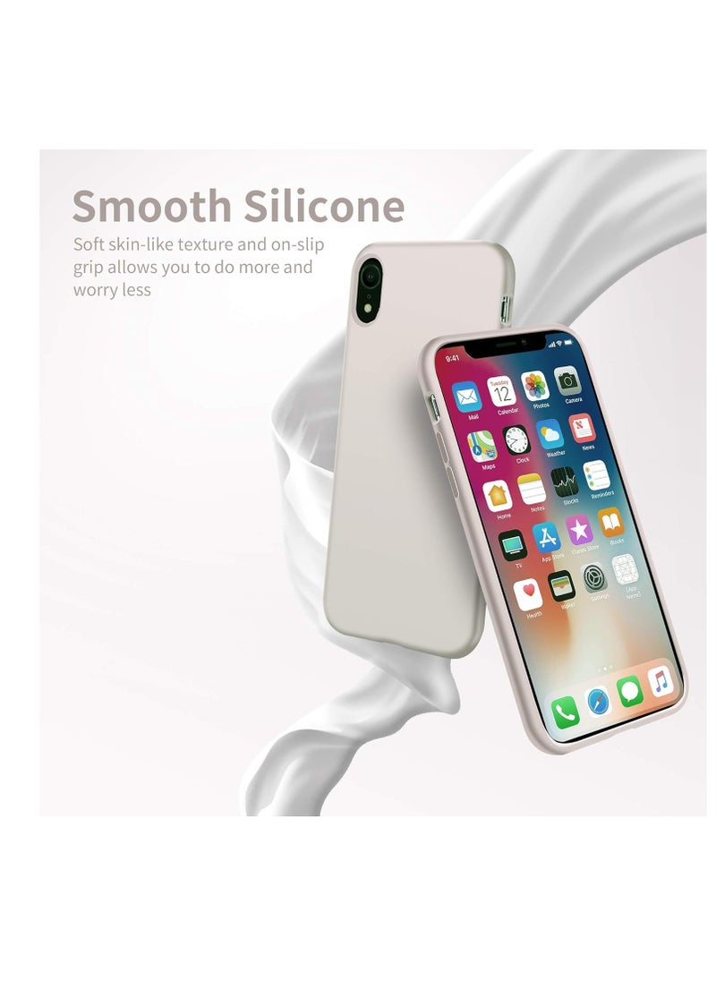 Generic - Case Liquid Silicone Shockproof Slim Lightweight Smooth Soft Gel Rubber Microfiber Lining Cushion Texture Full Body Anti-Scratch Protective 6.1 inch – Lavender Grey - Image 1