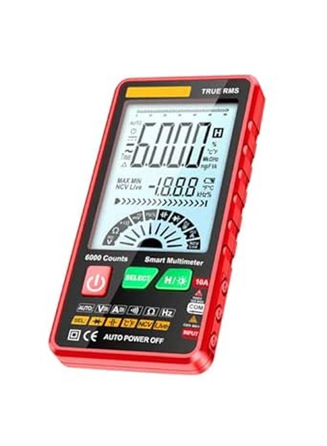 جهاز اختبار رقمي متعدد القياسات بشاشة LCD مضاءة للخلف لتشخيصات كهربائية دقيقة - Image 1
