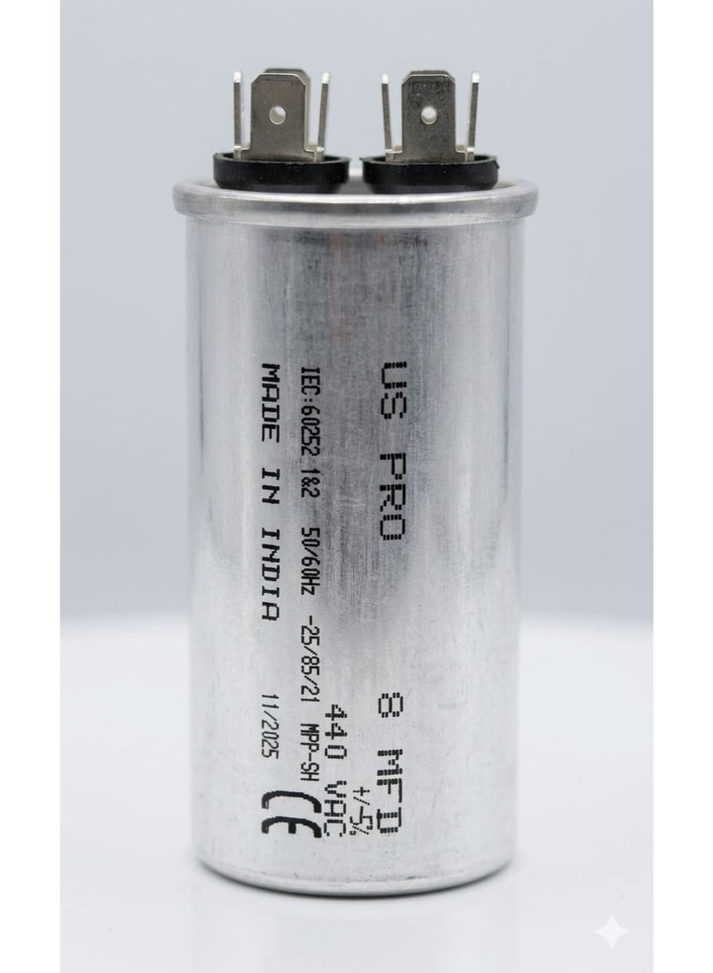 A/C CAPACITOR WITH PIN 8MFD