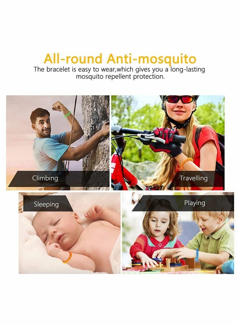 KASTWAVE Mosquito Repellent Bracelets, 5 Pack Anti Mosquito Insect Bracelets Bands, Natural DEET-Free Waterproof Wristbands for Safe Outdoor Travel Protection up to 250 Hours for Adults and Kids  - Image 5