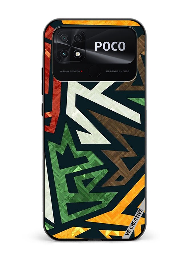 VR CREATIVE Protective Case Cover For Xiaomi Poco C40 Art Design Multicolour - Image 1