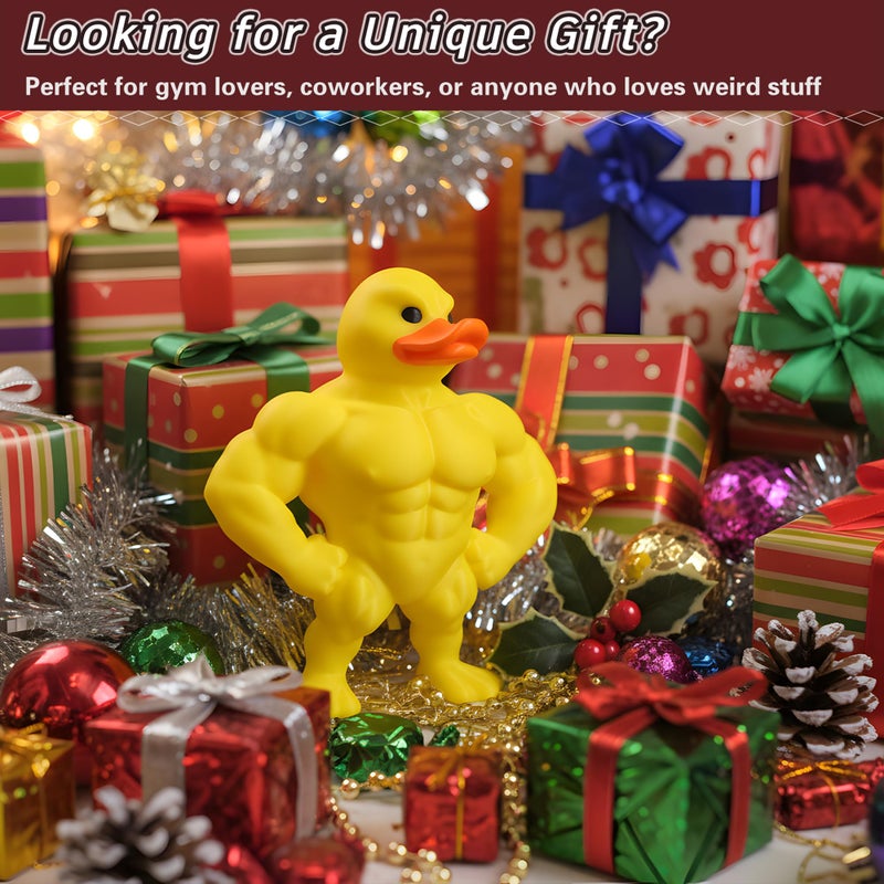vhemo 3D Printed Muscle Duck Figurine, Funny Desk Decor Collectible Statue, Muscular Duck Desktop Figurine, Gifts for Gym People, Gym Decor for Men, Bodybuilder Duck Collectible Desktop Sculpture (Medium) - Image 5