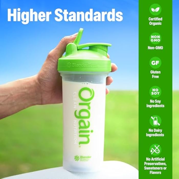 Orgain Organic Vegan Protein Powder, Vanilla Bean - 21g Plant Protein, 5g Prebiotic Fiber, Low Carb, No Lactose Ingredients, No Added Sugar, Non-GMO, For Shakes & Smoothies, 10 Travel Packs - Image 4