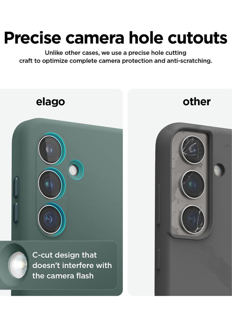 Elago Silicone for Samsung Galaxy S24 Plus Case Cover - Midnight Green - Image 3