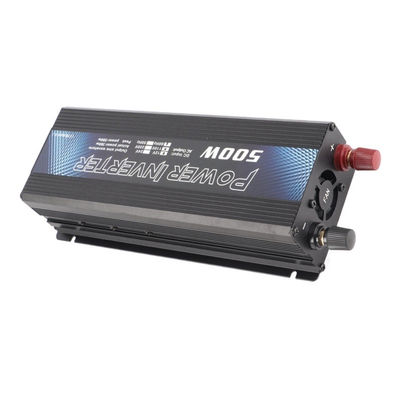 Power Inverter 500W Sine Wave - 6 Comprehensive Protection Functions Quiet Cooling Fan AC Outlet USB Port for Outdoor Activities Emergency Use Car Travel - Image 5