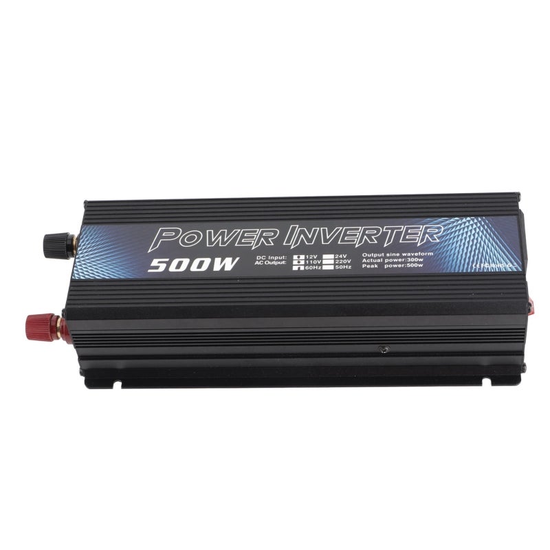 Power Inverter 500W Sine Wave - 6 Comprehensive Protection Functions Quiet Cooling Fan AC Outlet USB Port for Outdoor Activities Emergency Use Car Travel - Image 1