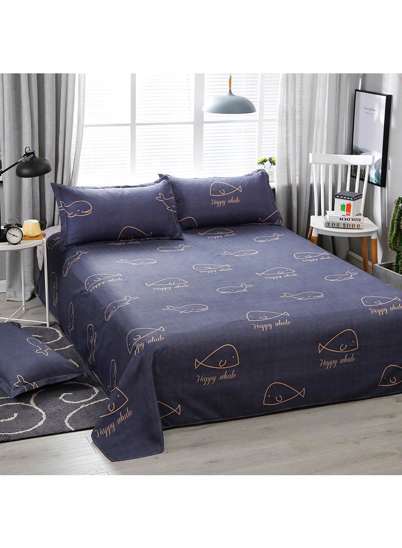 Sharpdo 4-Pieces Bed Sheet Set, Polyester Soft Quilt Cover, without Core, with 1 Quilt Cover 200*230cm, 1 Flat Sheet, and 2 Pillowcases - Image 4