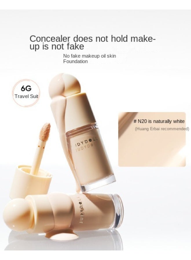 Concealer, Smudge-proof, Lightweight, Long-lasting, Hydrating, For Oily Skin, Brightening, Travel Size, Sample - Image 3