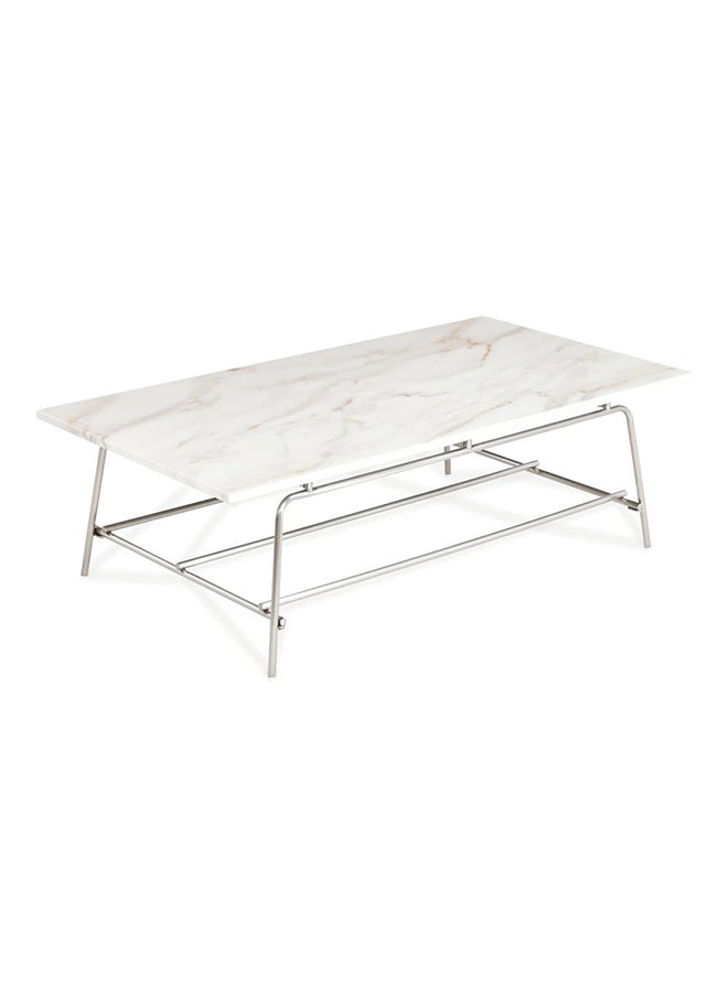 Chiva Square Coffee Table, Silver And Beige - pzsku/ZC1624B0E51BA8C6941CEZ/45/_/1715495091/e9c7cf35-7c14-41cf-b72f-99b000bbf873