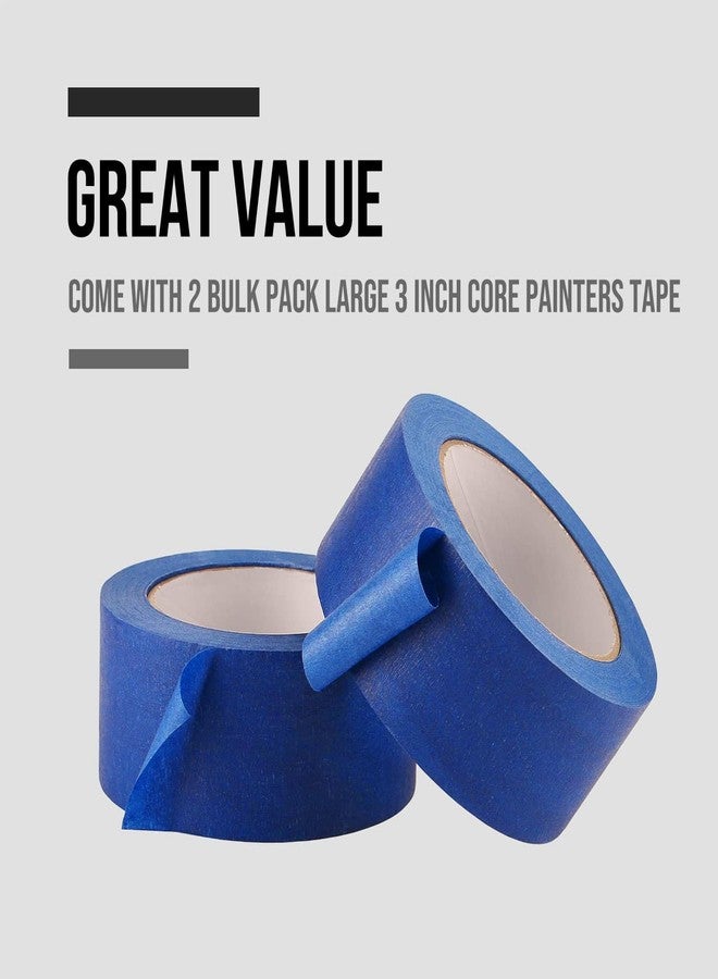 Lichamp Blue Painters Tape 2 inches Wide, 2 Pack Original Blue Masking Tape, 2 inch x 55 Yards x 2 Rolls (110 Total Yards) - Image 5