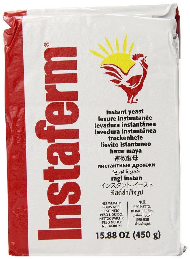 Oasis Supply Lallemand Instaferm Instant Dry Yeast Leavening Agent, Red, 15.88 Oz. - Image 1