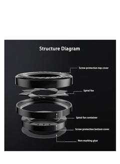Y&D Spin Push Start Button Cover Car Engine Stop to Ignition Protective Anti-Scratch Universal Decoration Protector Ring Gift for Birthday  - Image 3