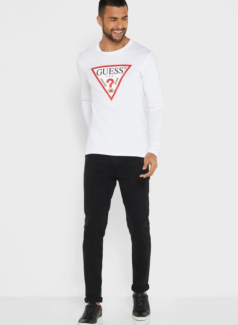 GUESS Logo Printed T-Shirt