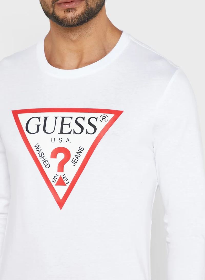 GUESS Logo Printed T-Shirt