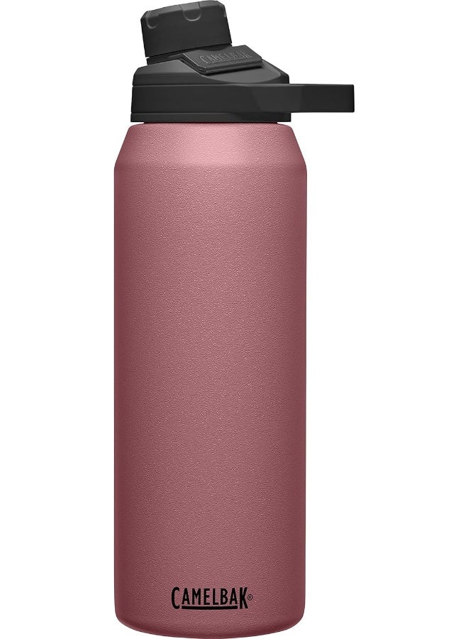 CamelBak Chute Mag 32 oz Vacuum Insulated Stainless Steel Water Bottle, Terracotta Rose - Image 1
