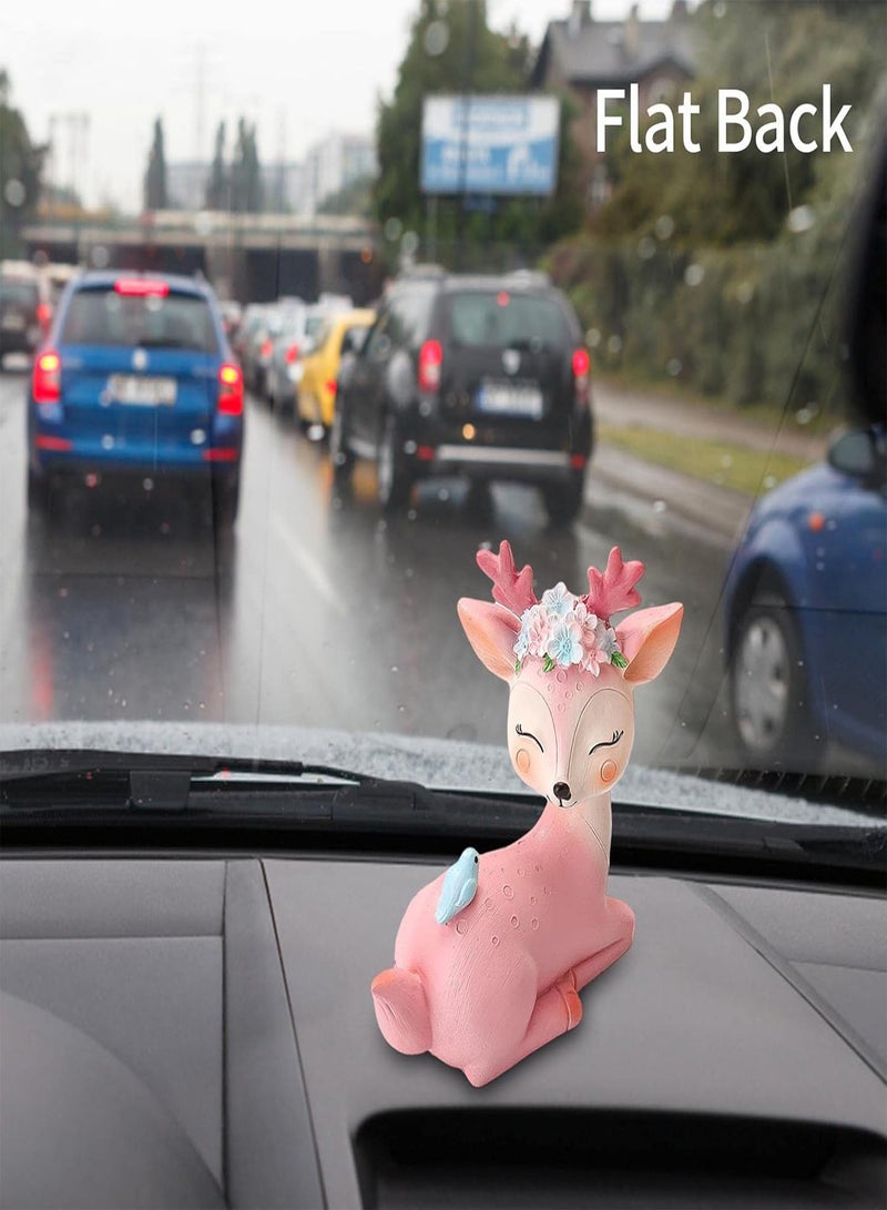 Cartoon Deer Statue | Rein Deer Statues for Home Decor - Deer Decorations Center Table Living Room Bookshelf Fireplace Items  Miniature Reindeer