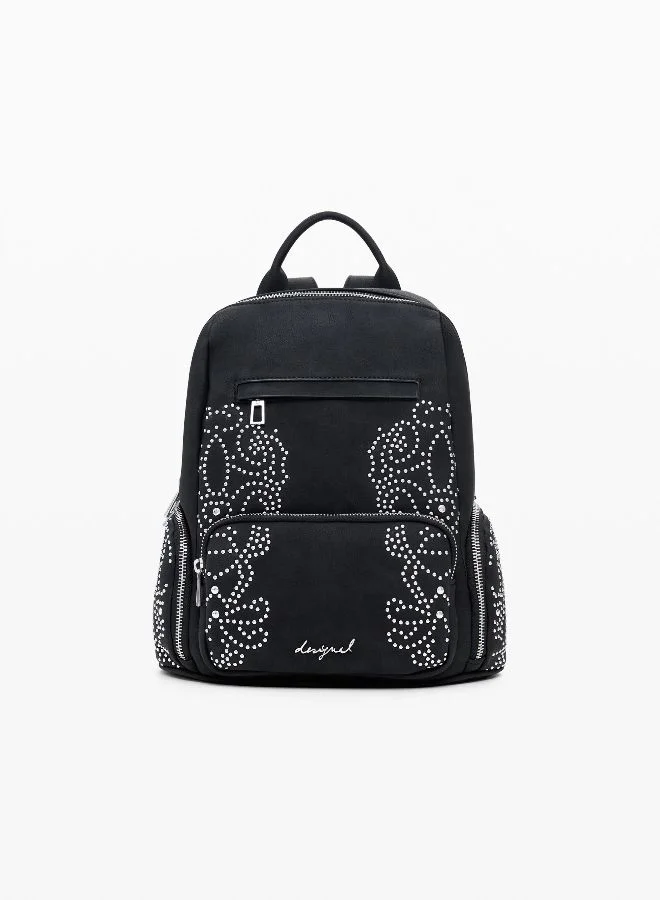 DESIGUAL Small Backpack With Studded Pockets