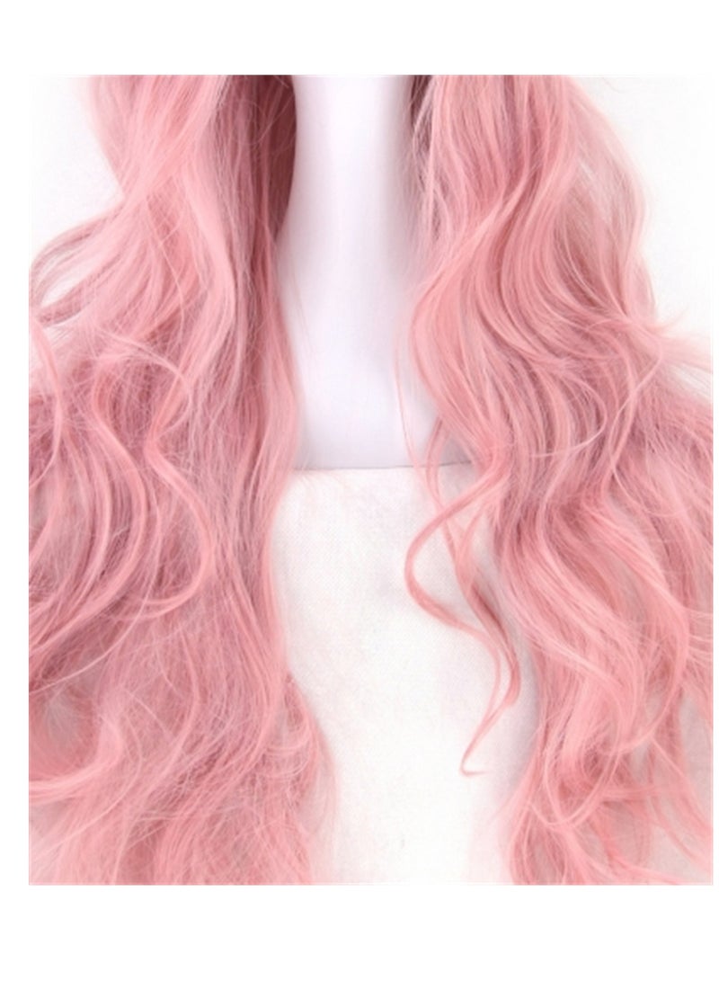 80cm anime long curly hair high temperature silk curly hair cosplay wig costumes dress up wig - Image 3