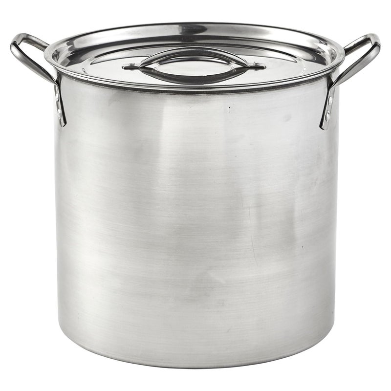 IMUSA 16Qt Stainless Steel Stock Pot with Lid, Large Cooking Pot for Soups, Boiling Seafood, Pasta, Stews, and Family Meals - Image 1