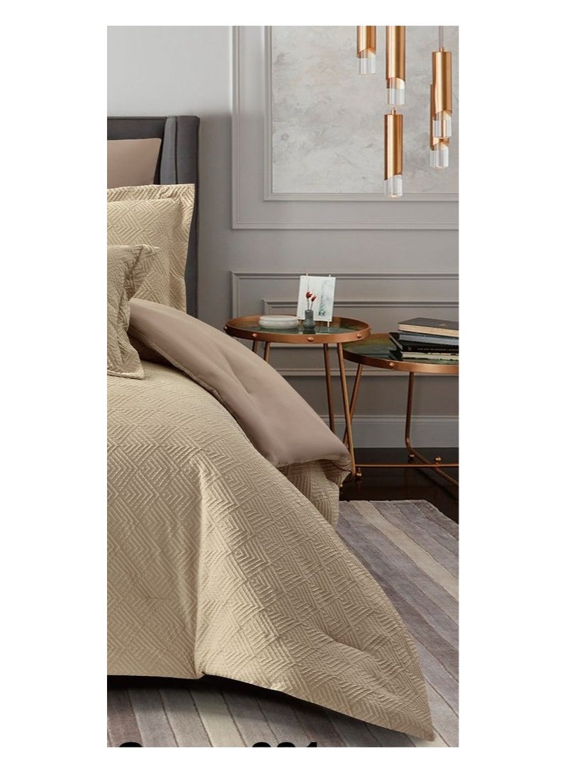 مارك مفرش نفرين صيفي بتصميم حصري منقوش ليضيف الجمال إلى غرفتك من المايكروفايبر مقاس 240*260 سم - Image 4