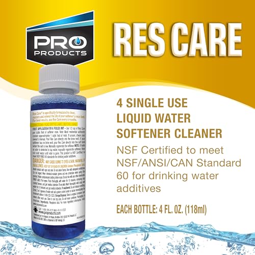 Pro Products منظف سائل لتليين المياه من برو برودكتس، منظف عالمي لأنظمة المياه العسرة، زجاجة سعة 4 أونصات، عبوة 4 قطع - Image 2